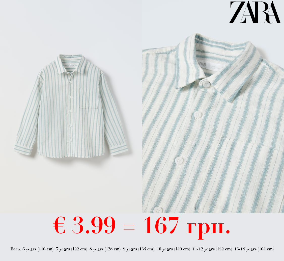 STRIPED SHIRT WITH POCKET