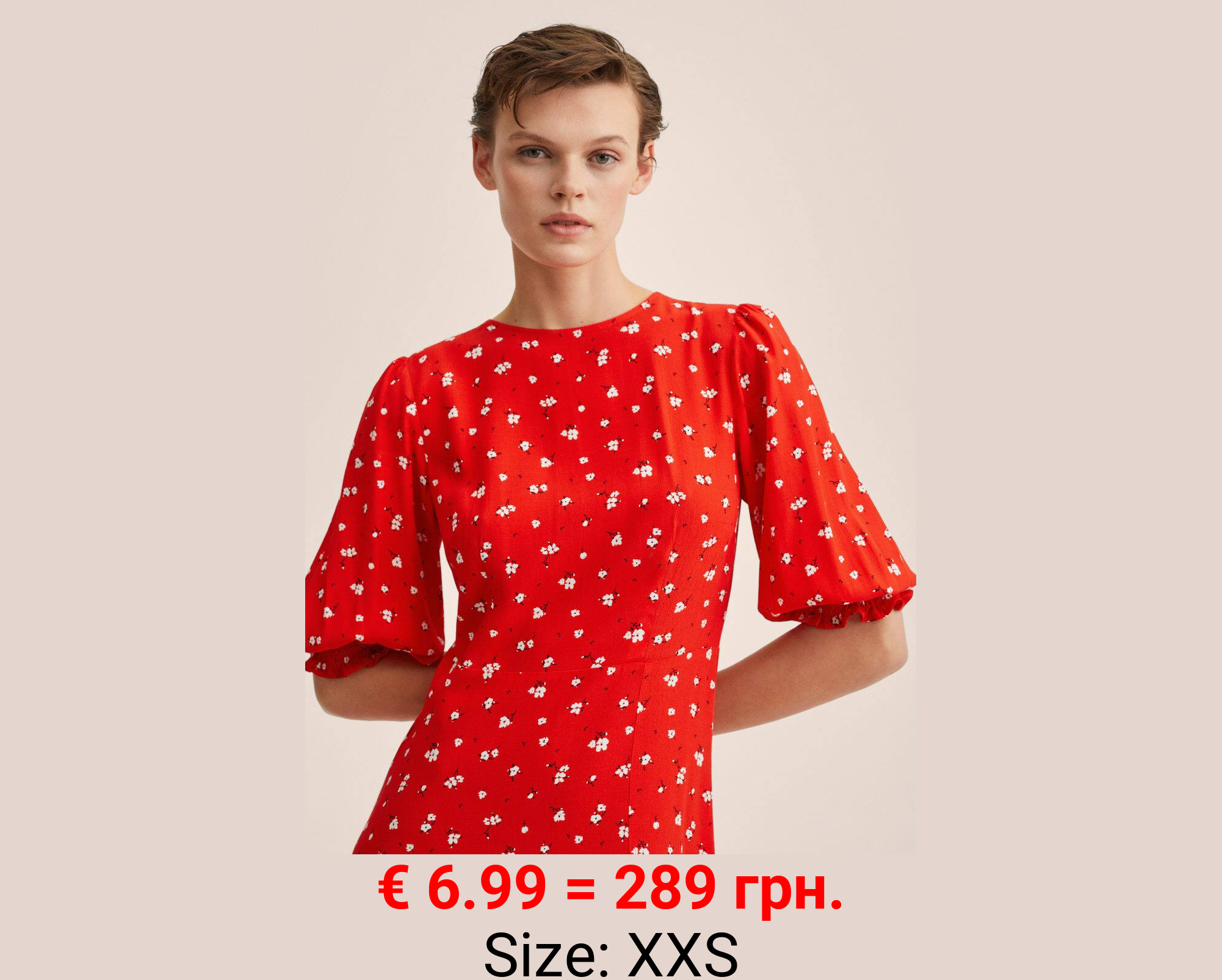 Vestido estampado flores