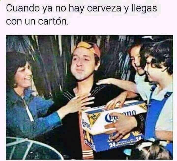 Cuando llegas con cerveza