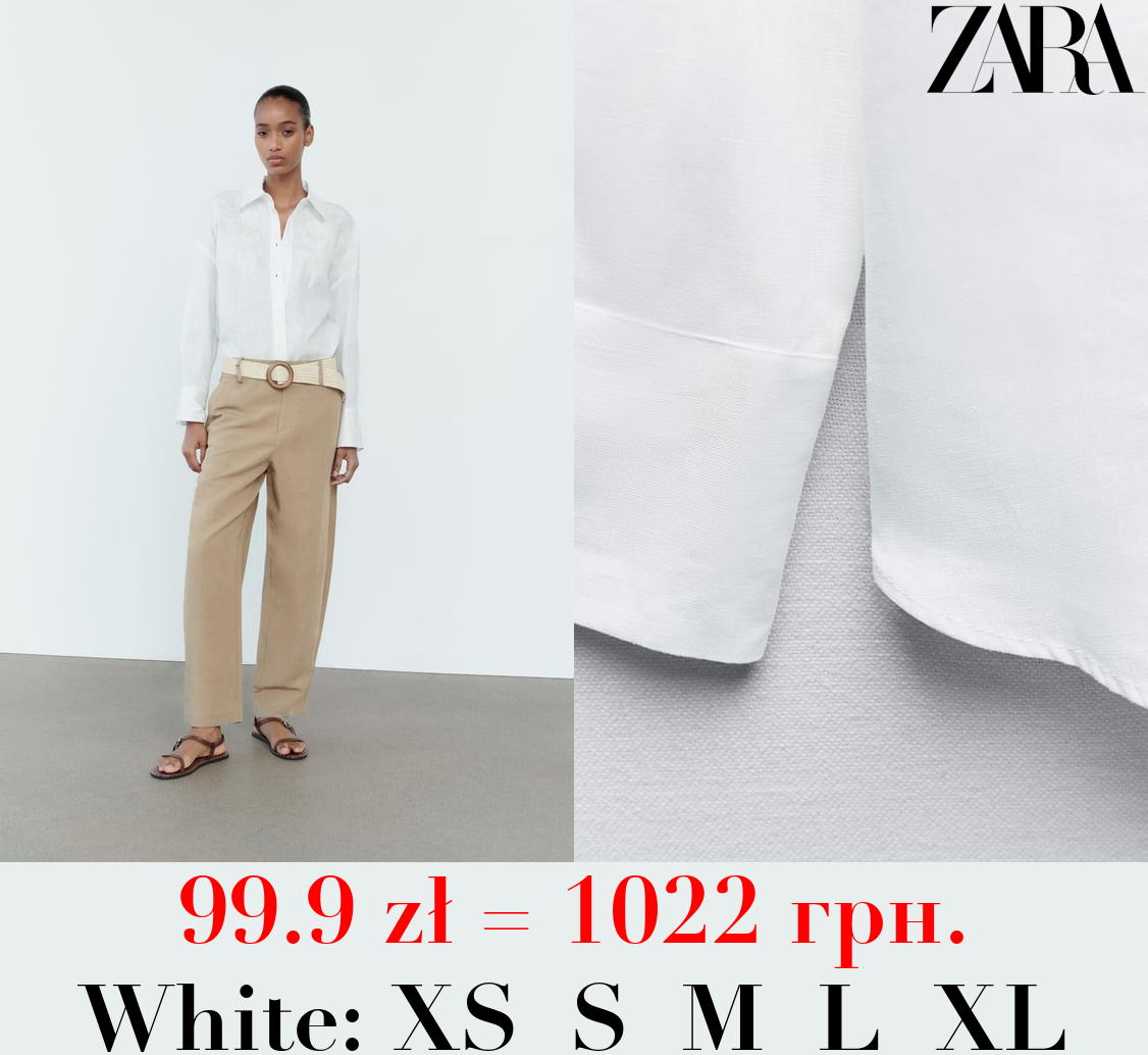 EMBROIDERED LINEN SHIRT