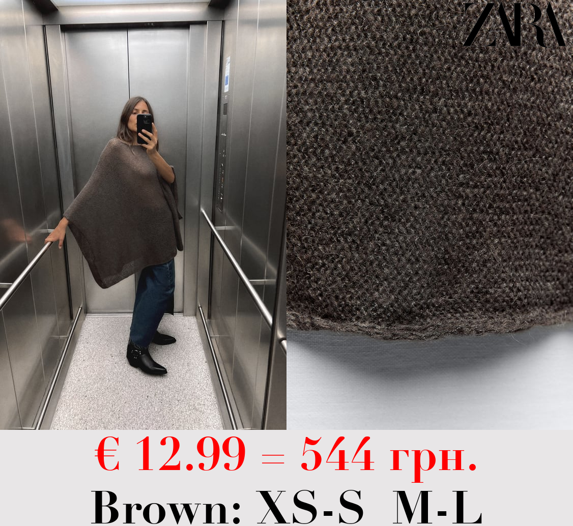 OPEN KNIT CAPE