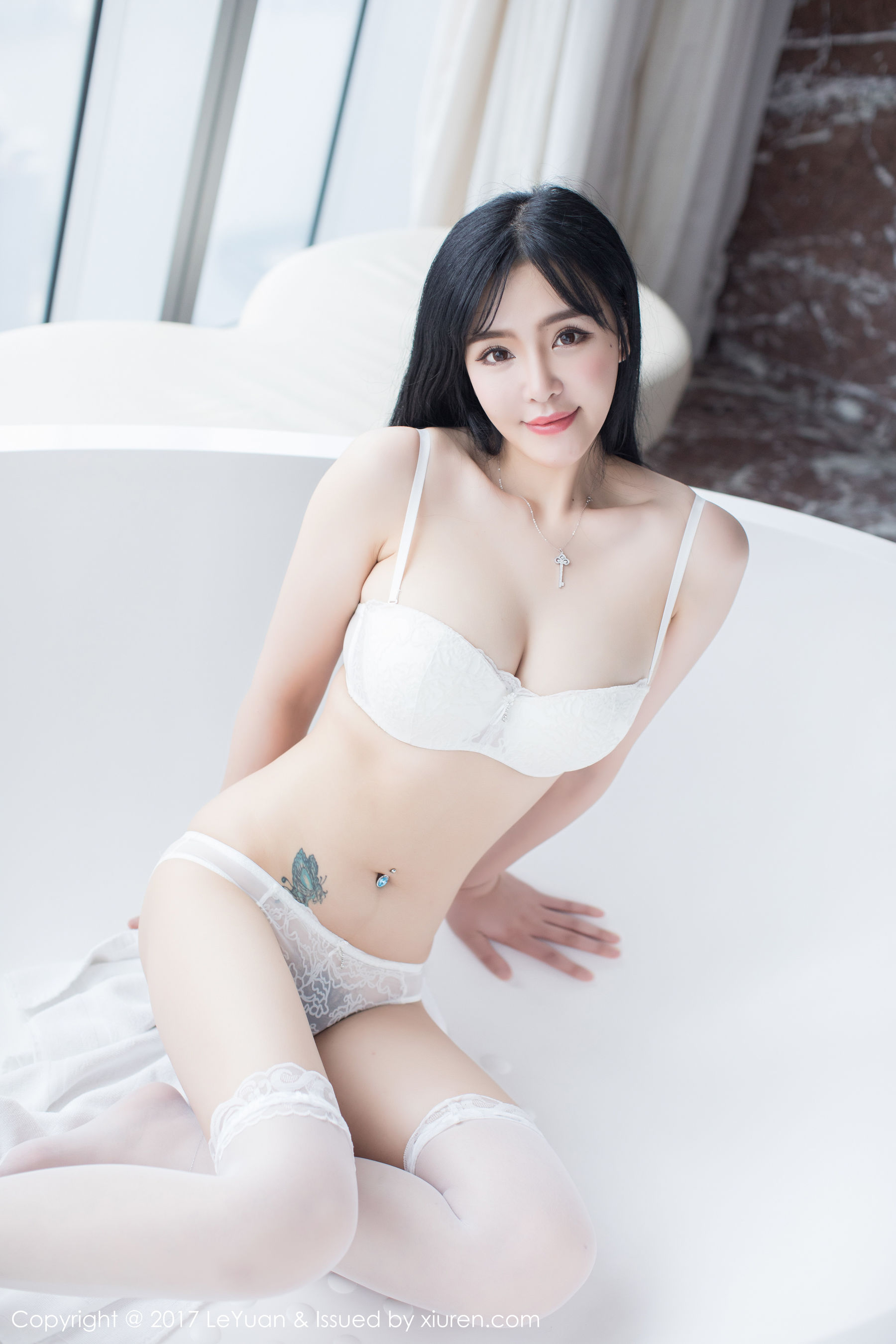 刘钰儿《粉嫩睡衣+白丝诱惑》_[星乐园LeYuan]_VOL.046-写真图集共91P 1