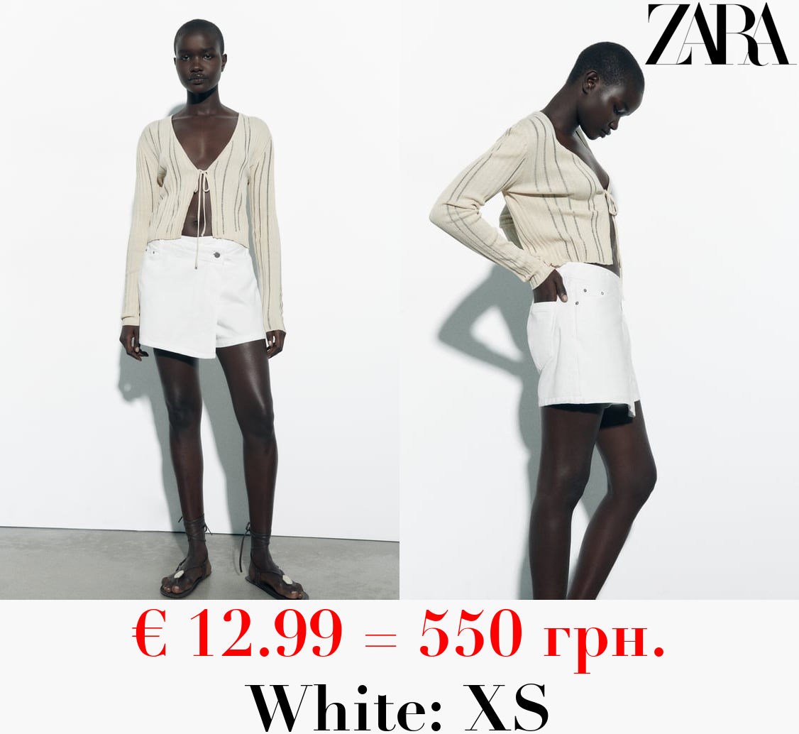 Z1975 DENIM SKORT WITH CROSSOVER FRONT