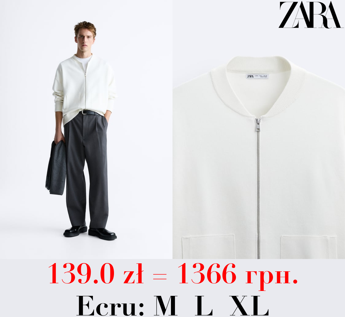 ZIP-UP KNIT JACKET