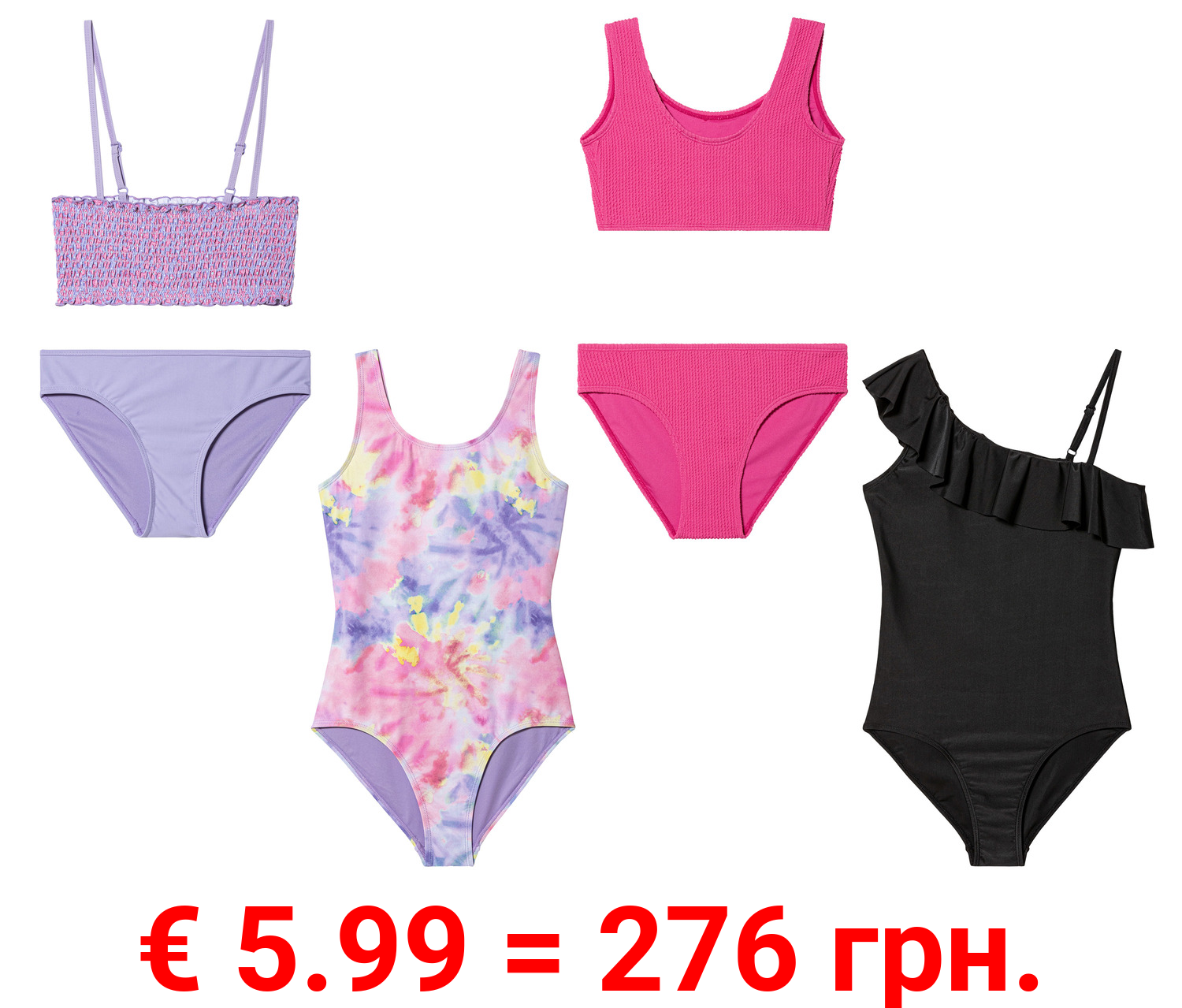 pepperts!® Kinder Mädchen Bademode, optimale Passform