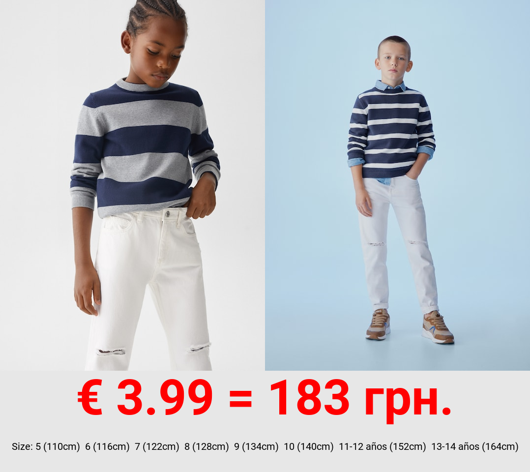 Jeans Dad rotos decorativos