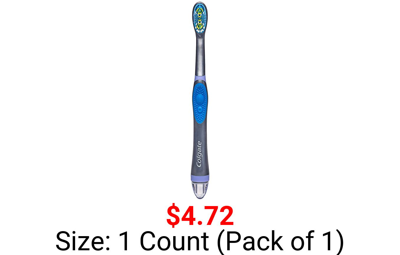 Colgate 360 Sonic Battery Power Electric Toothbrush with Floss-Tip Bristles & Tongue and Cheek Cleaner, Soft - 1 Count