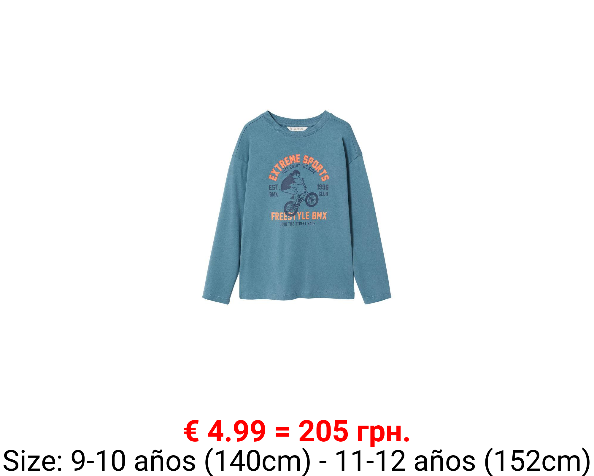 Camiseta manga larga estampada