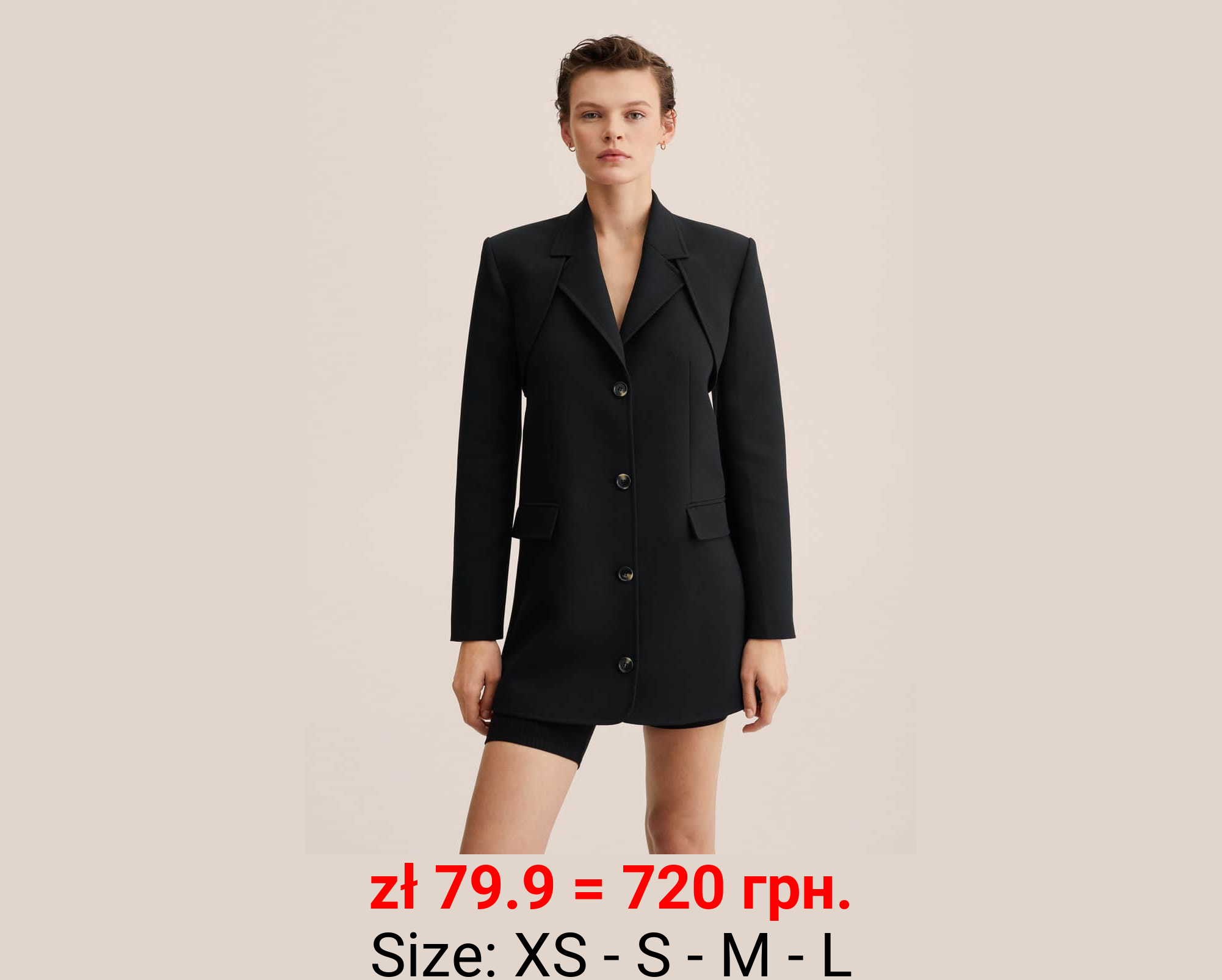 Vestido americana desmontable