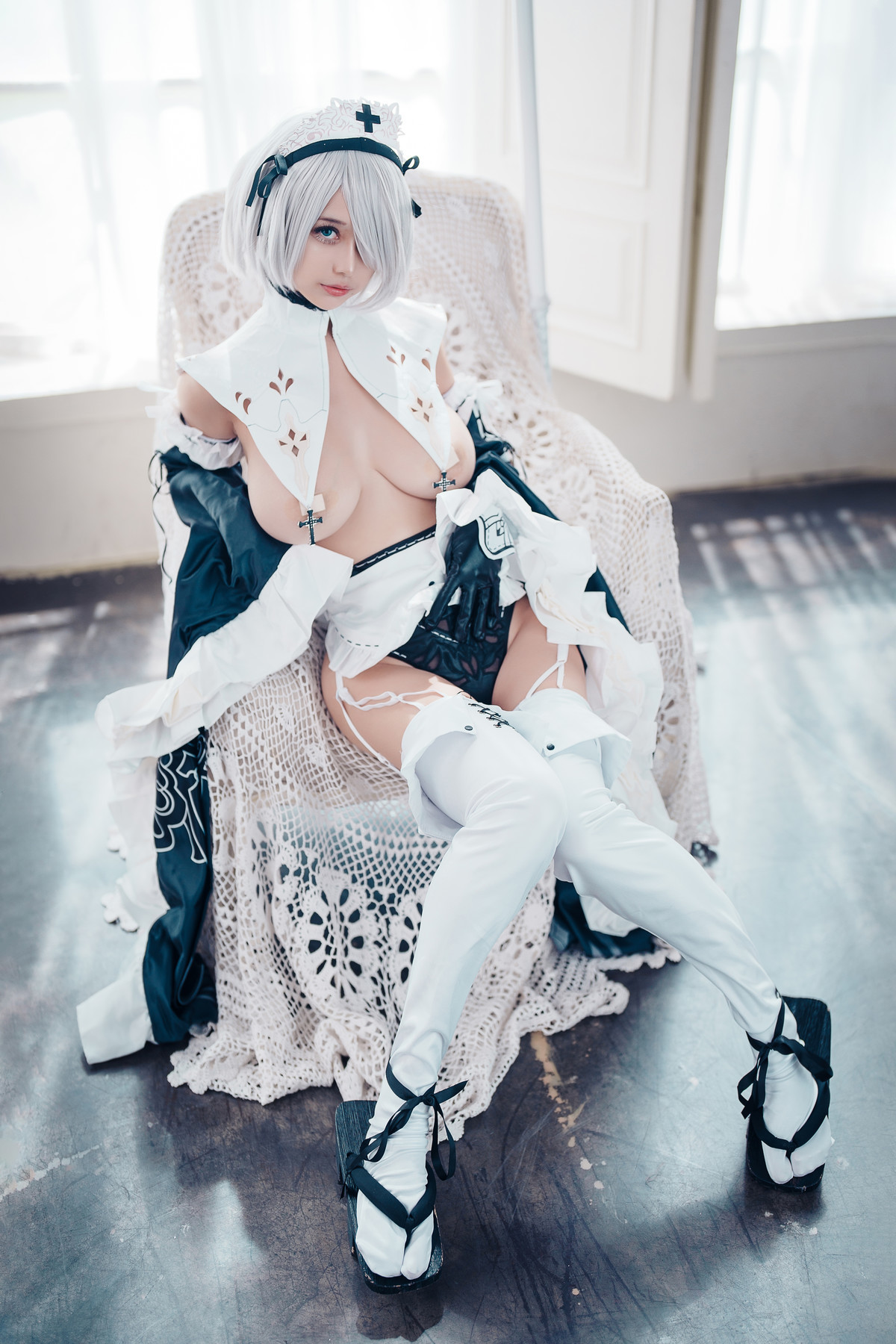 Cosplay 沖田凜花Rinka 2B Maid 10