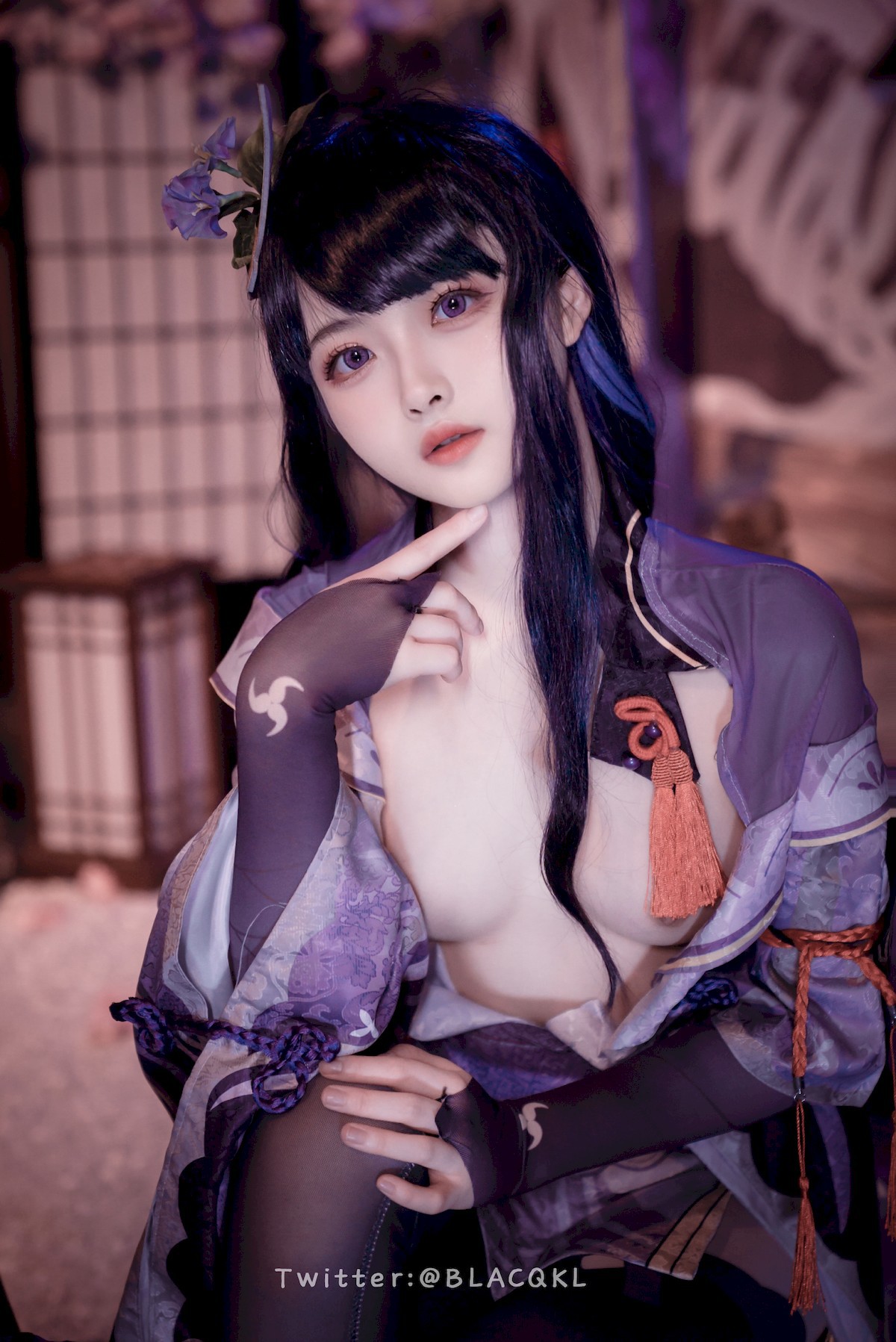 Cosplay 白莉愛吃巧克力 雷電將軍 29