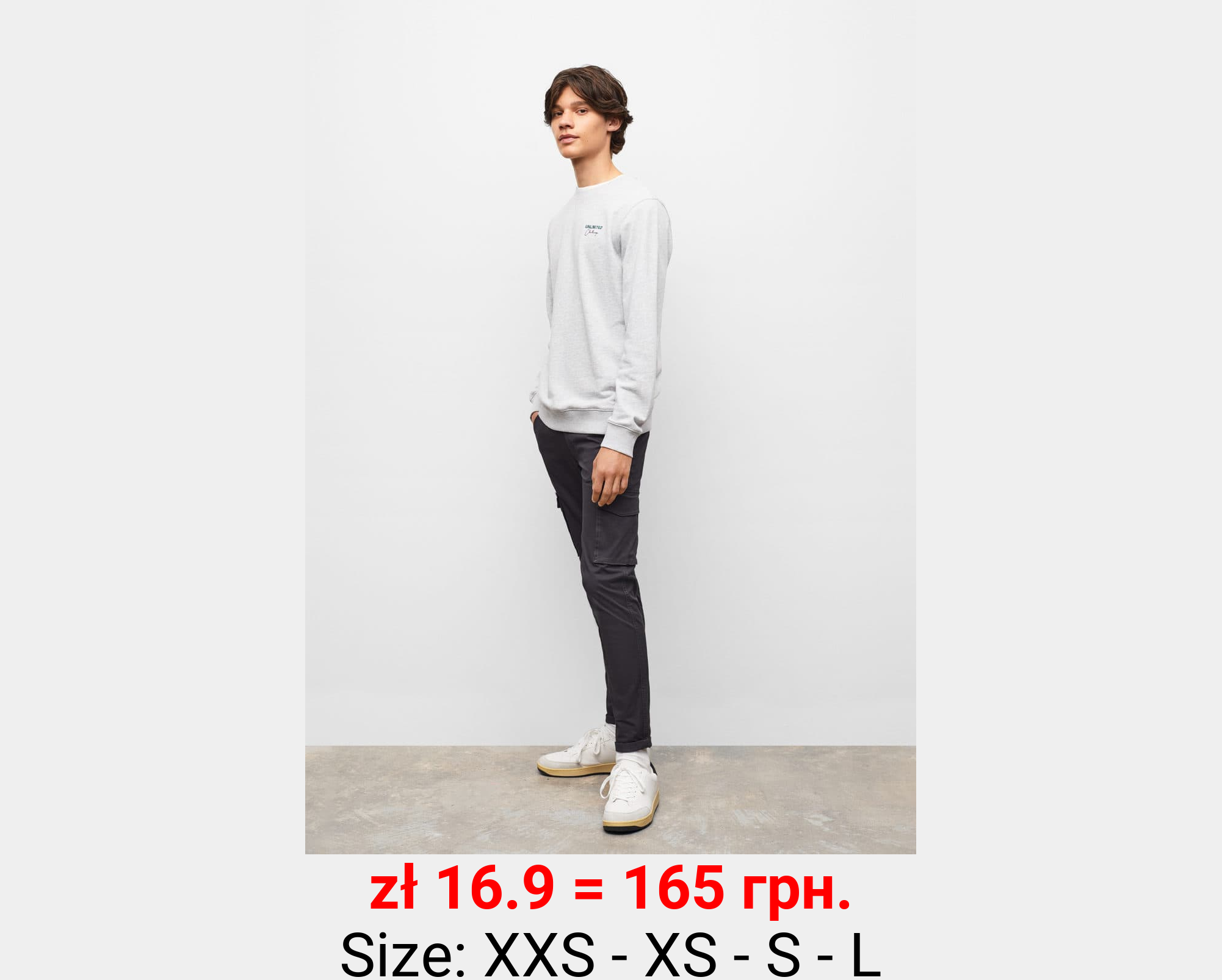 Sudadera algodón mensaje