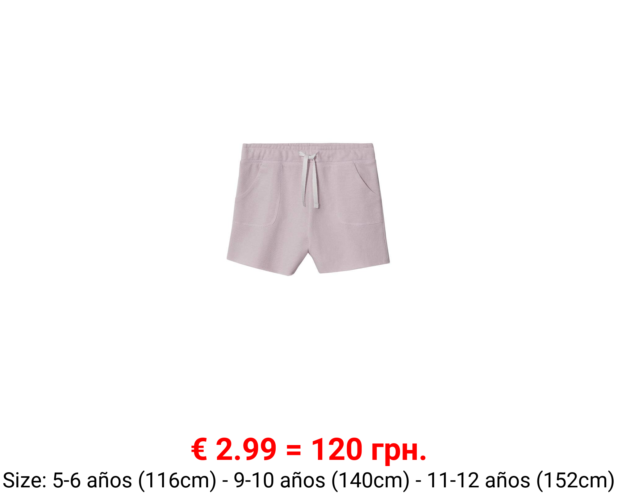 Short algodón cintura elástica