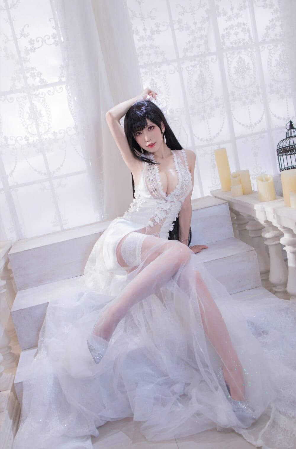 水淼aqua-ff7r 蒂法婚纱+蒂法蜜蜂女郎+黑皮蜜蜂女郎[89P] 4