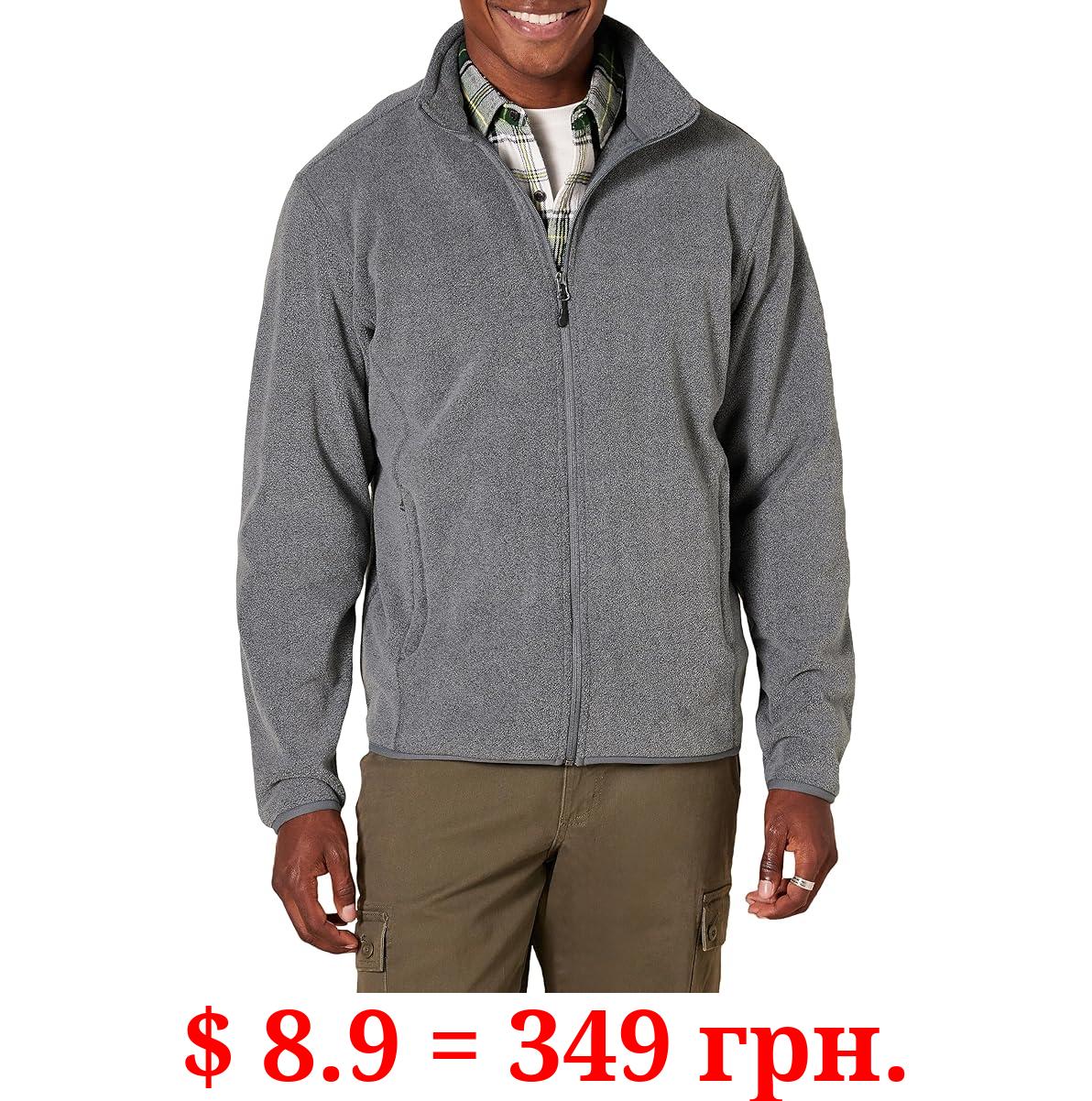 Amazon Essentials Men's Full-Zip Fleece Jacket (Available in Big & Tall)