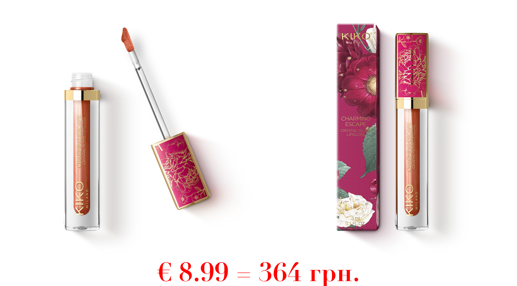 charming escape crystal glass lipgloss