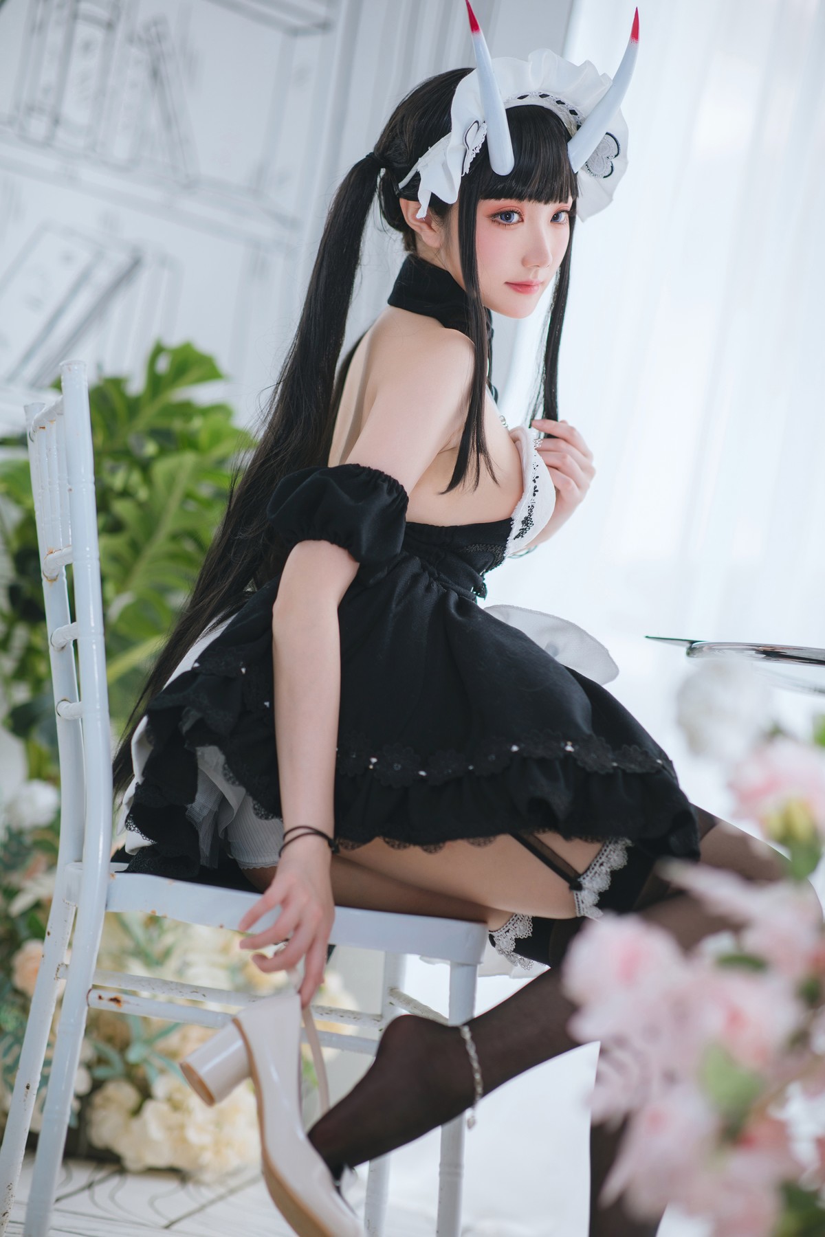 Cosplay 瓜希酱 能代女仆 11