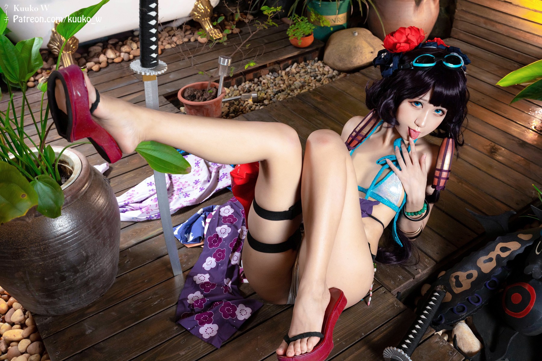 Cosplay KuukoW クー子 Houkusai Saber 21