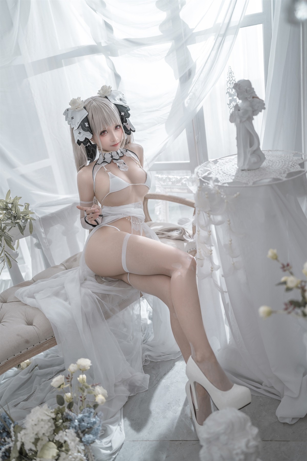 蠢沫沫 Cosplay 可畏婚纱 7