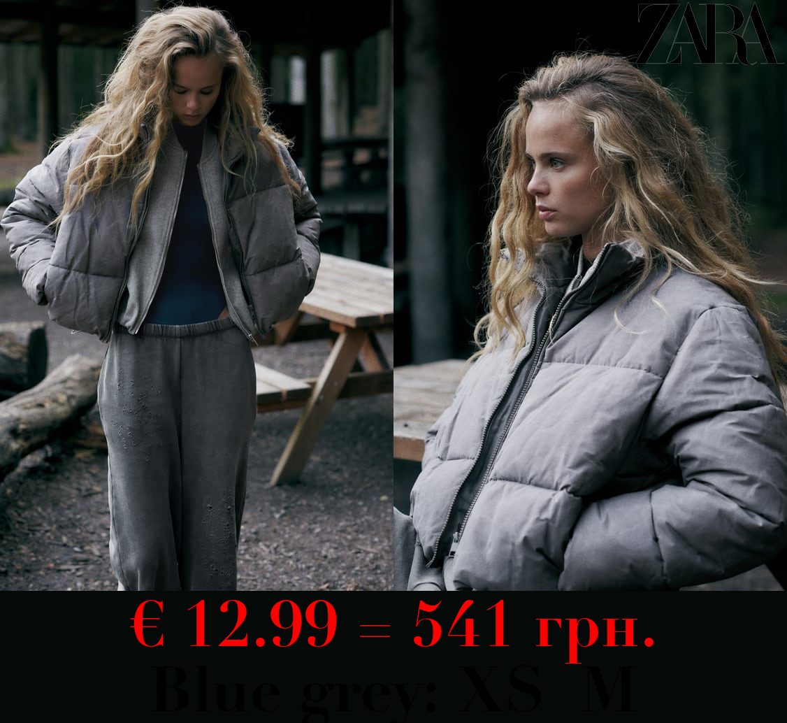 FADED-EFFECT PUFFER ANORAK