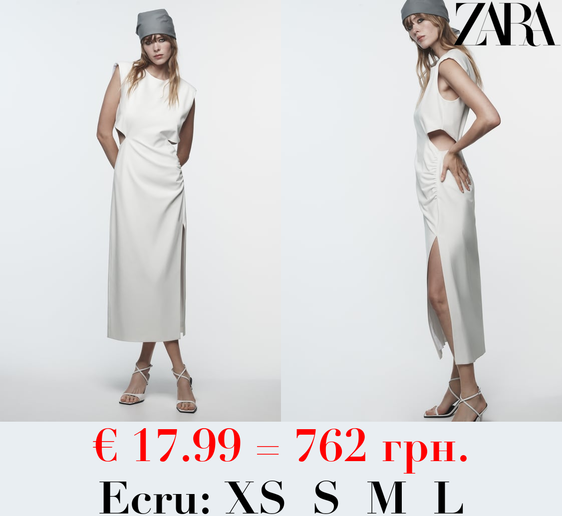 MIDI DRESS WITH CUT-OUT DETAIL