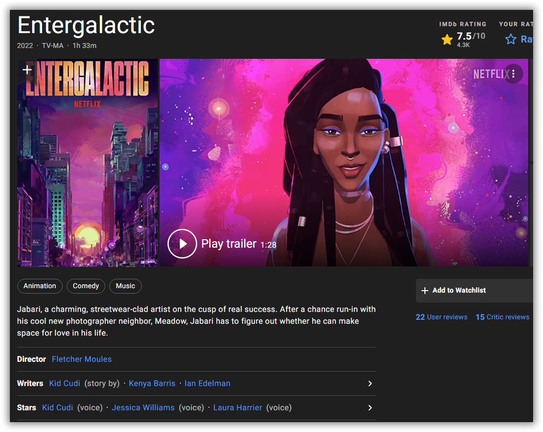 Entergalactic (2022) NF WEBDL 1080p Telegraph