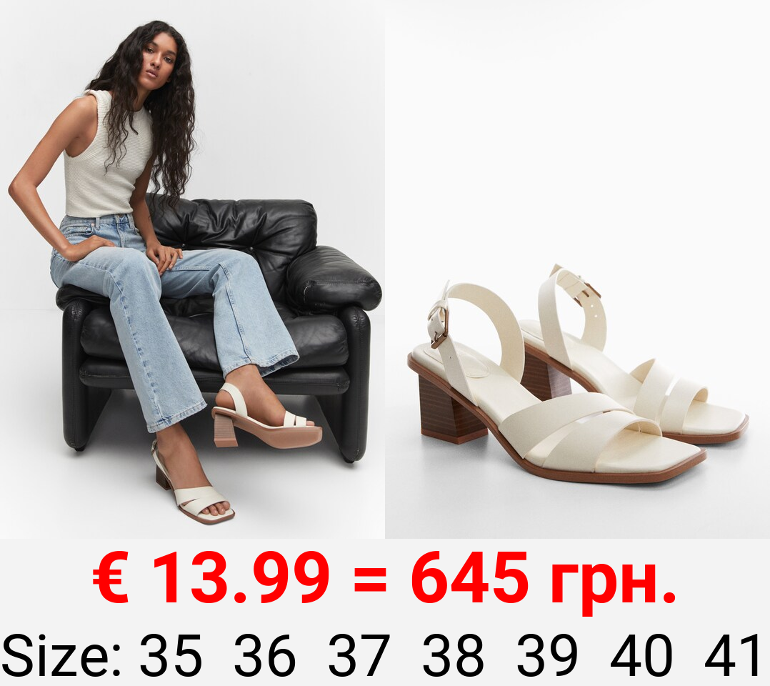 Sandalia tacón bloque