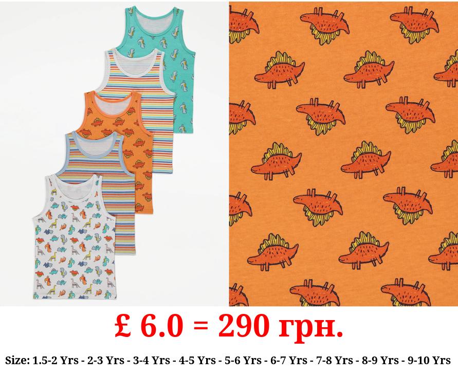 Dinosaur Vests 5 Pack
