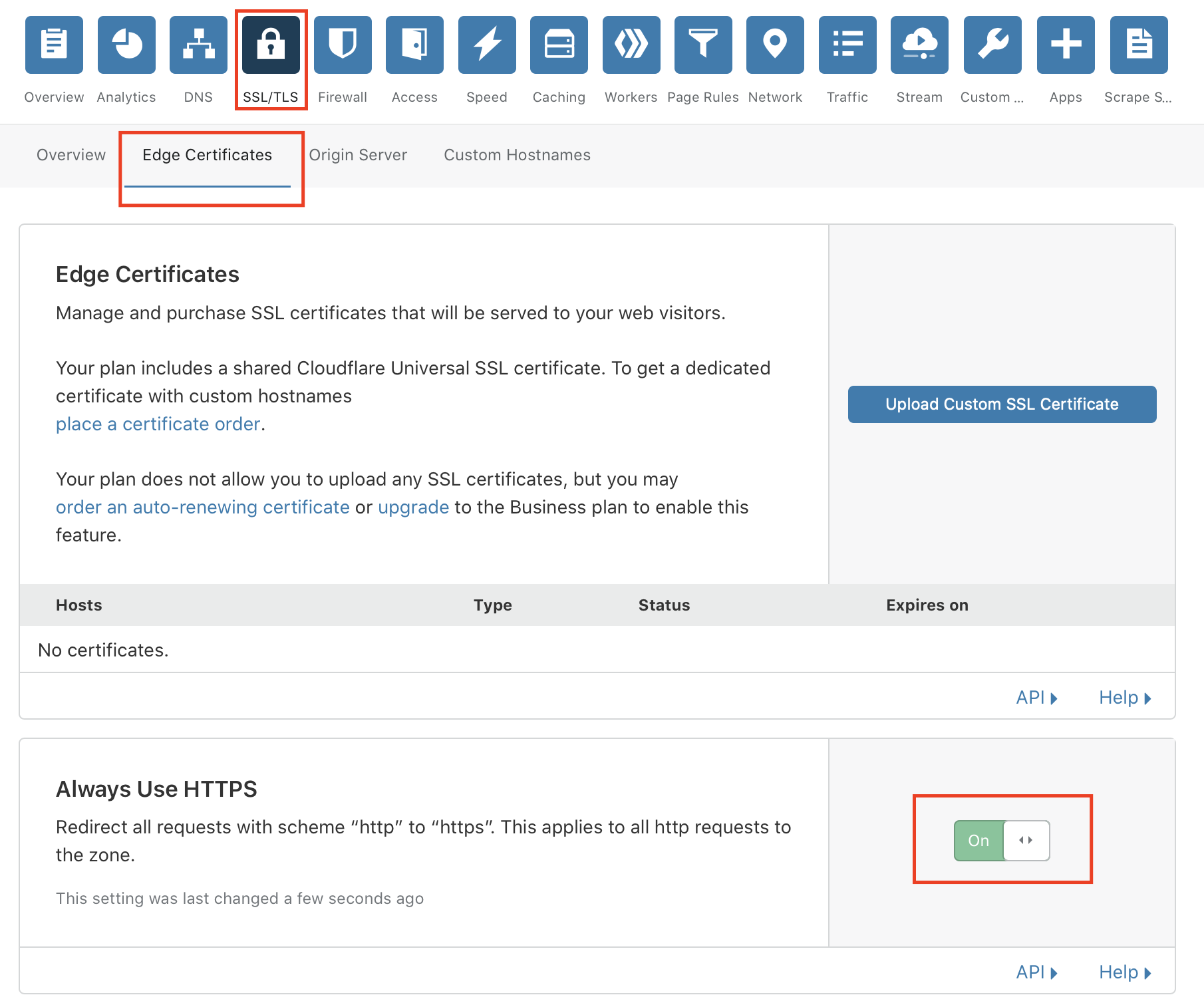 Привязка домена к CloudFlare – Telegraph