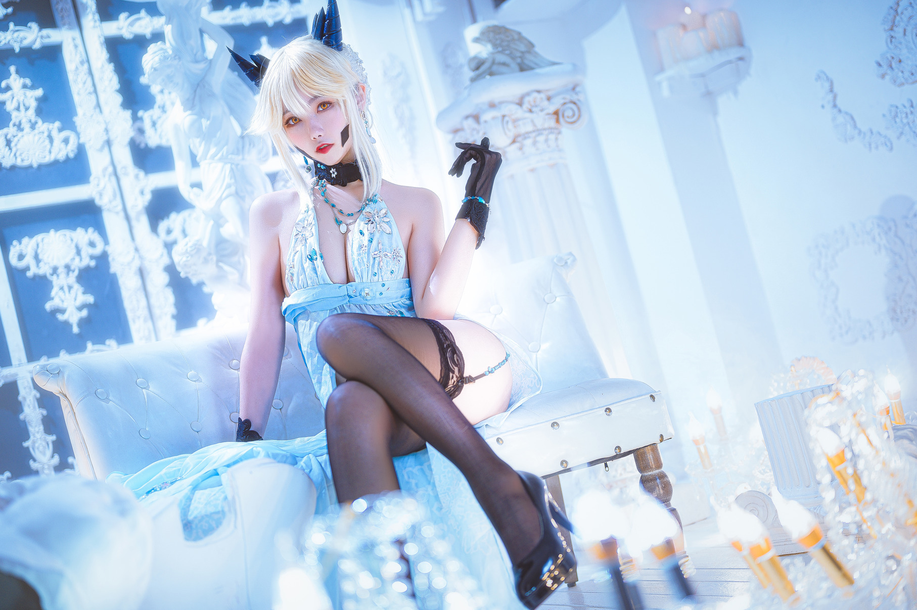 [Momoko葵葵] Artoria Pendragon Alter 黑枪呆礼服 3