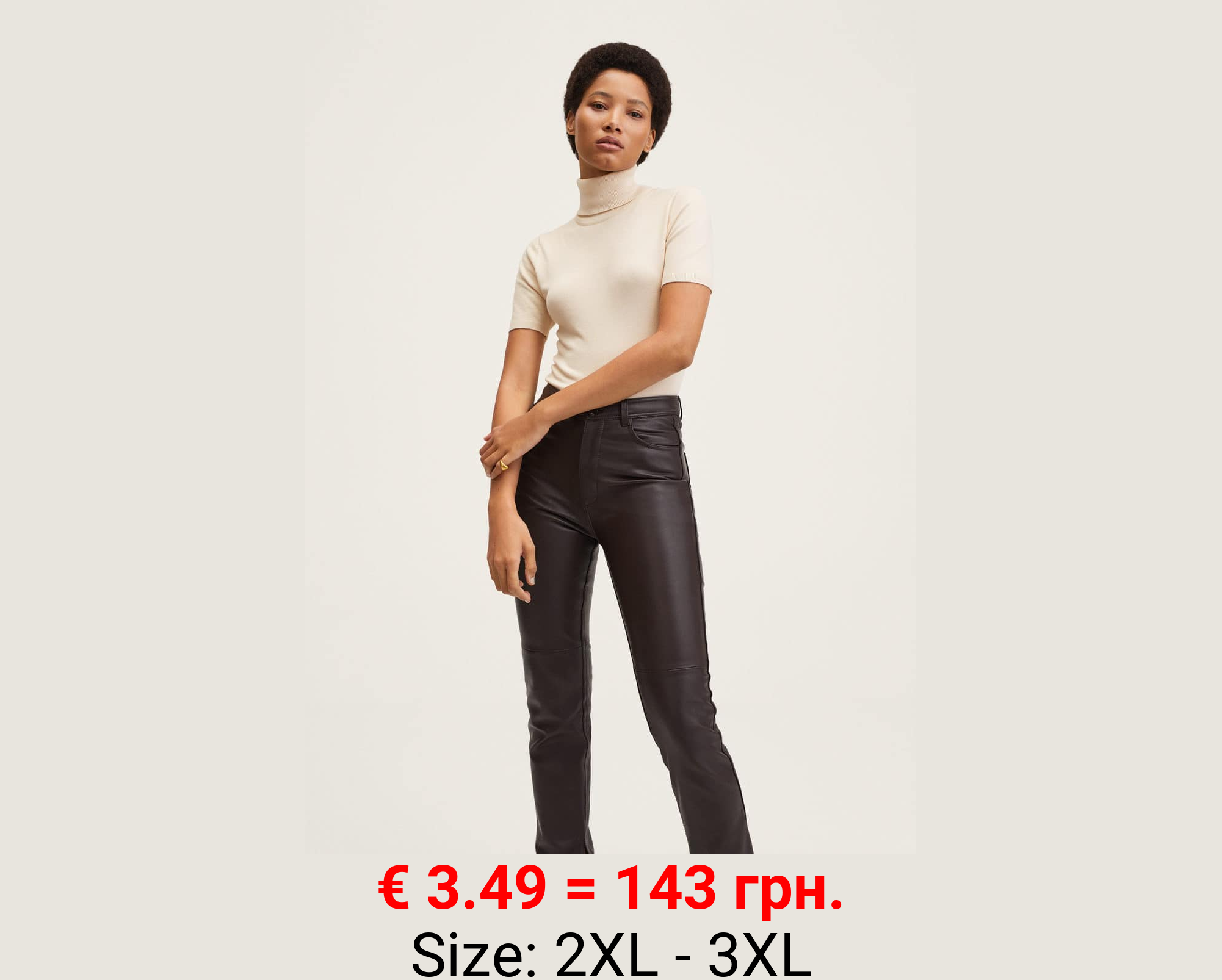 Jersey punto cuello vuelto