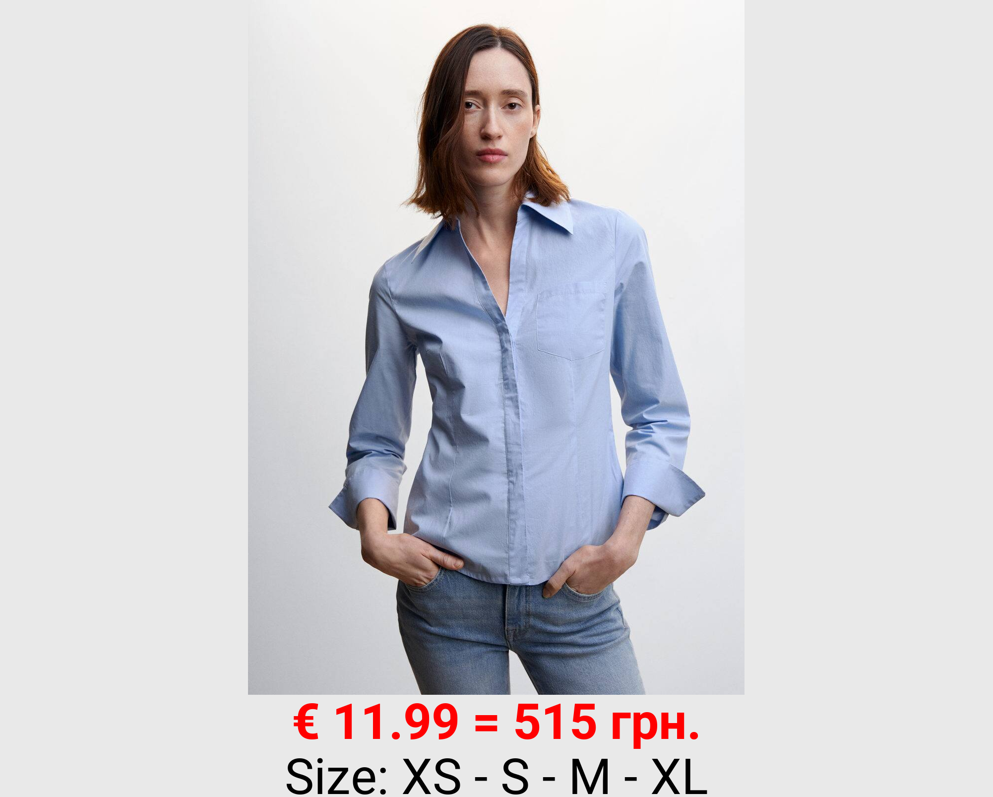 Camisa algodón pinzas