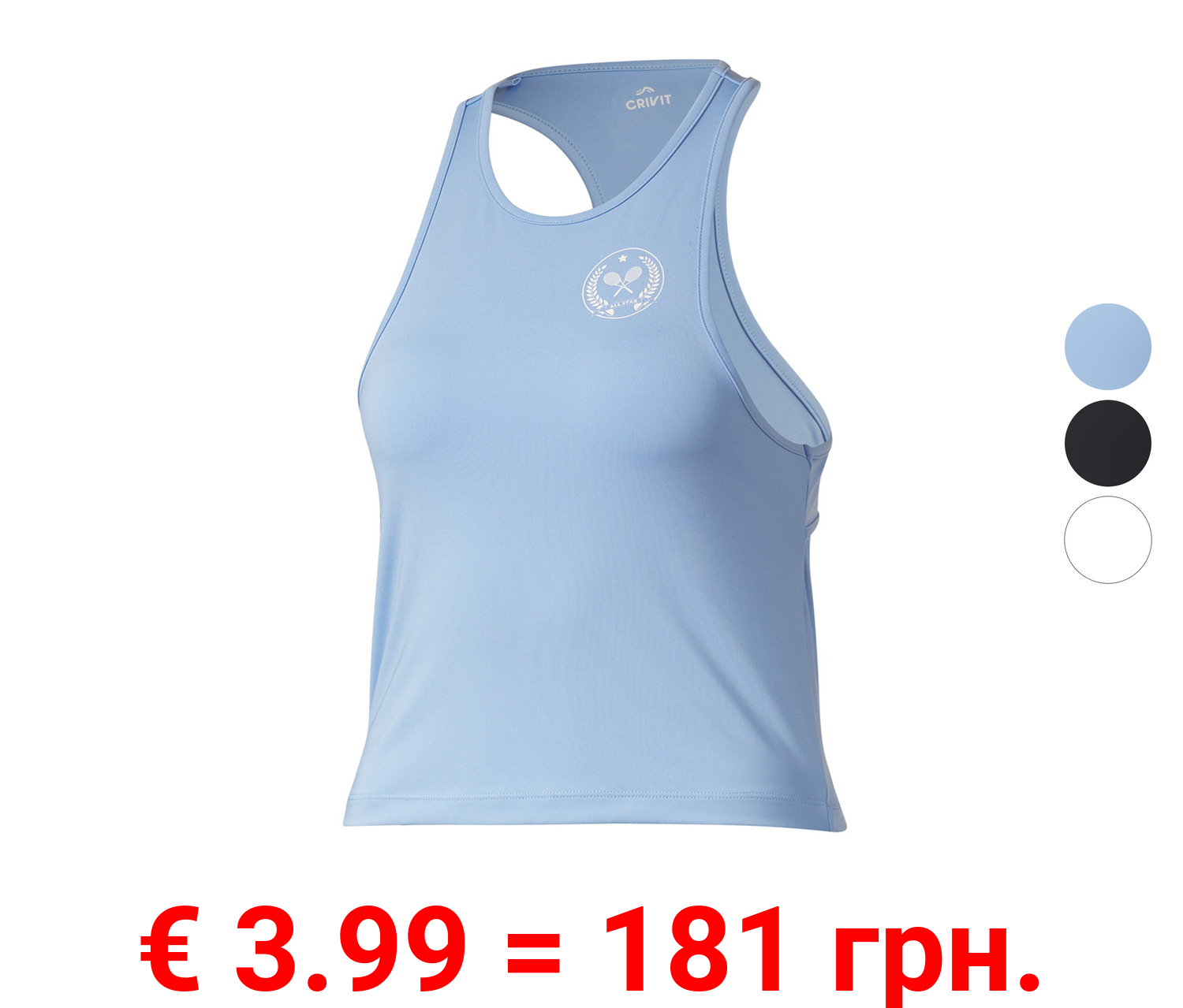 CRIVIT Damen Funktionstop mit Cut-out am Rücken