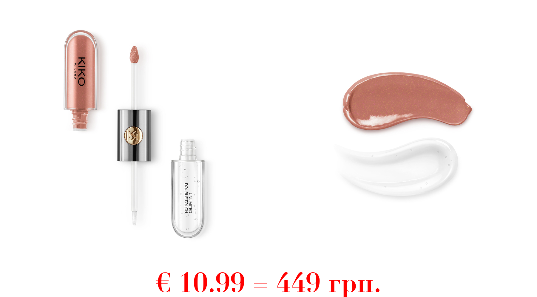 unlimited double touchFlüssiger Lippenstift mit langem Halt (12 Stunden*) in 2 Schritten, strahlendes Finish