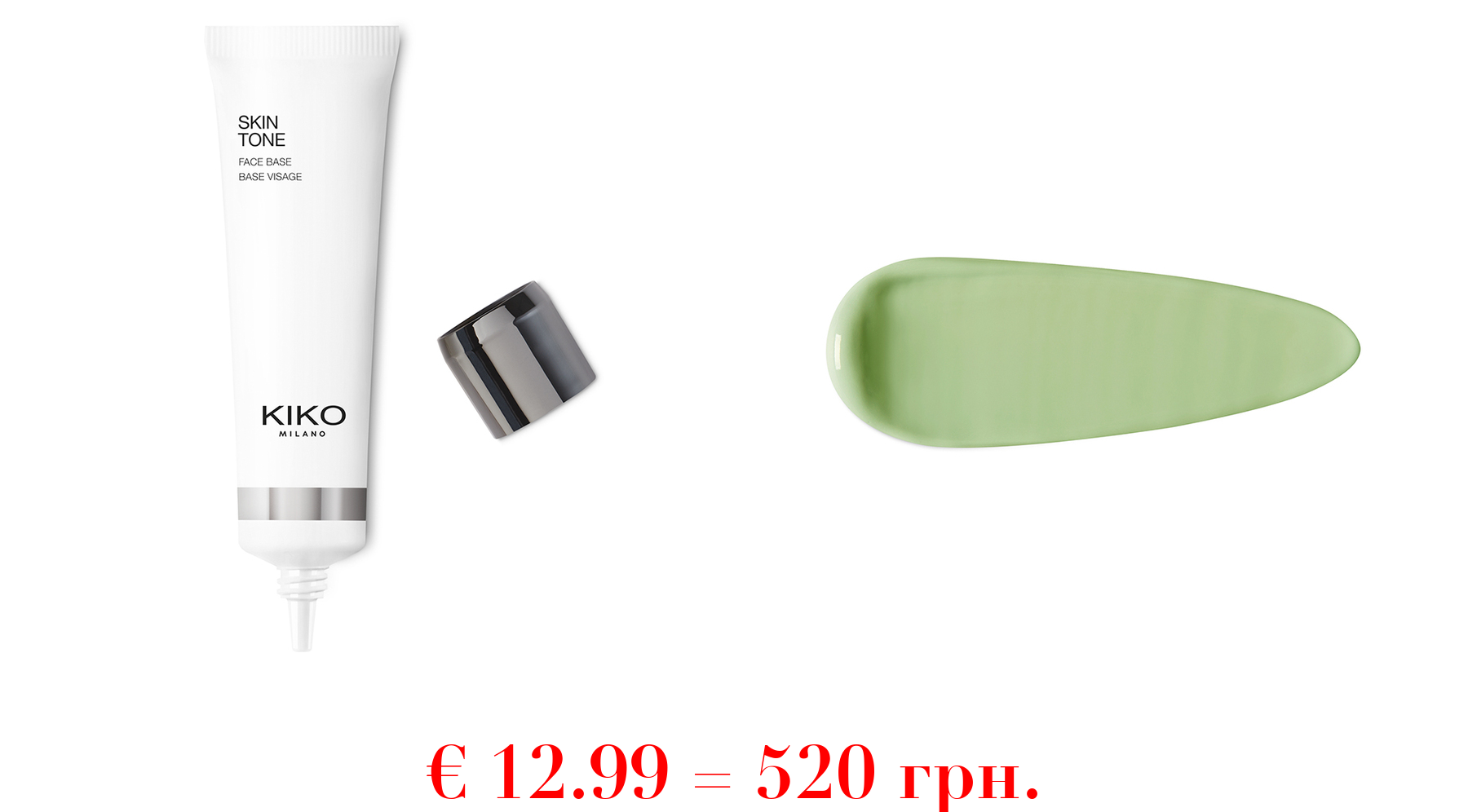 skin tone face baseGetönte Gesichtsgrundierung: Deckt rötliche Verfärbungen farblich ab