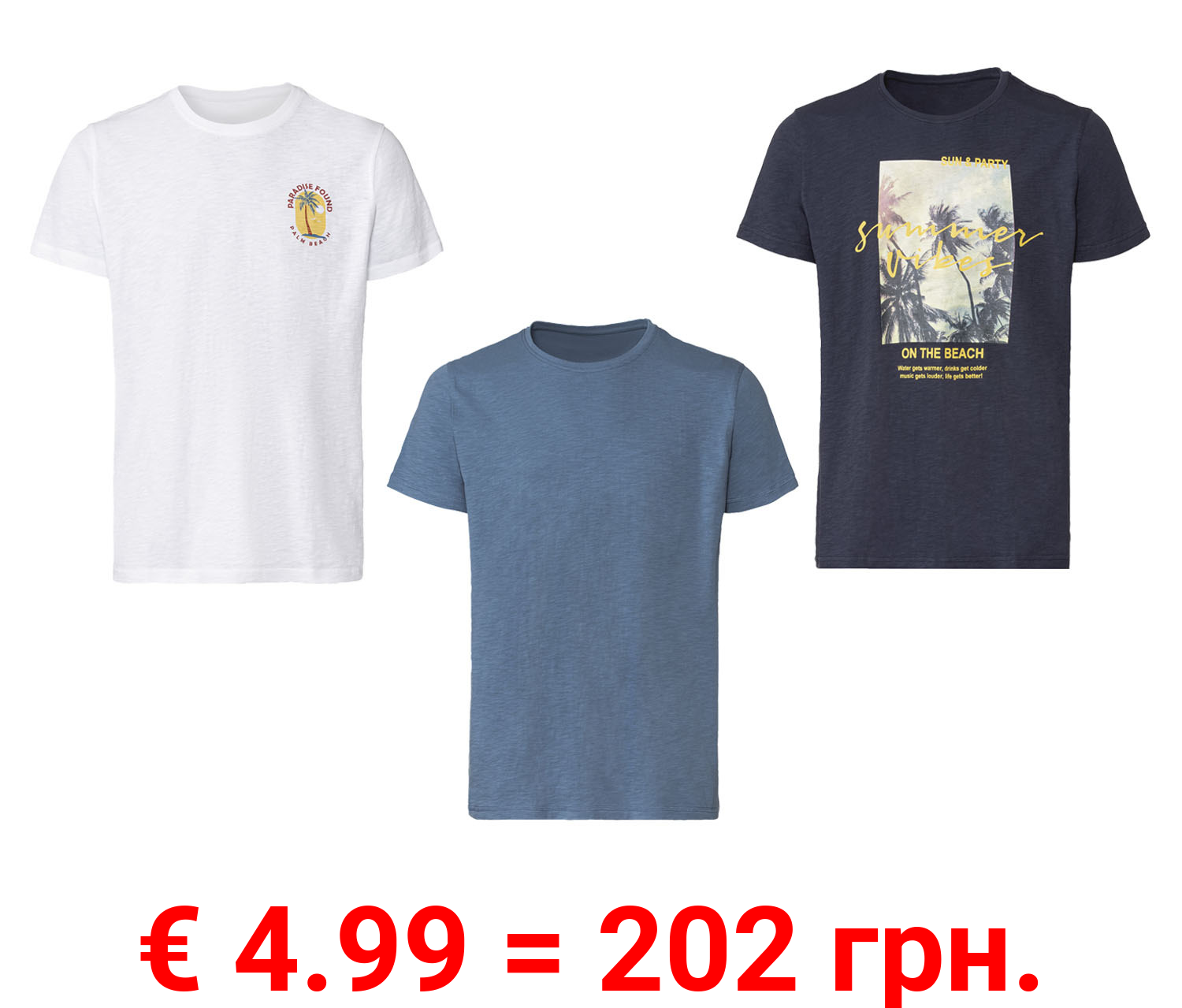 LIVERGY® Herren T-Shirt aus reiner Baumwolle
