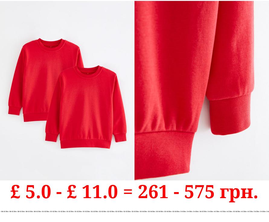 Red School Sweatshirt 2 Pack