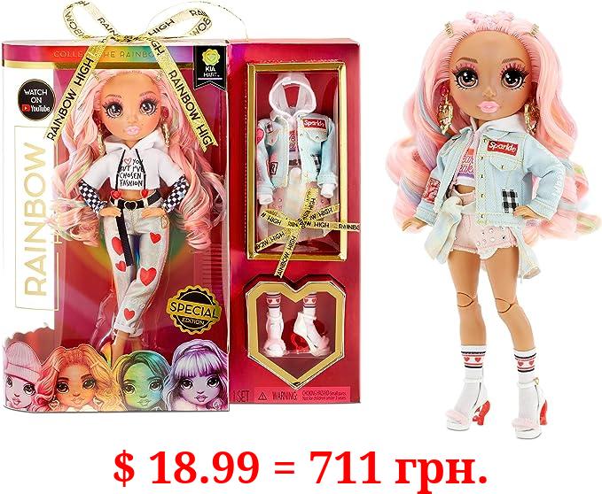 Rainbow High Kia Hart Fashion Doll with 2 Complete Mix & Match Designer Outfits and Accessories, Fully Posable, Toys for Kids & Gift for Collectors, Great Gift for Ages 6-12+ Years Multicolor