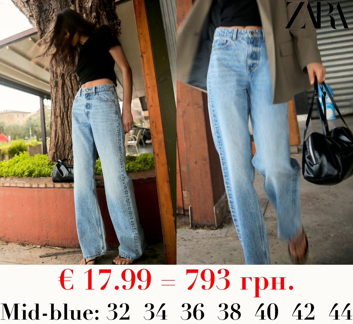 Z1975 STRAIGHT-FIT HIGH-WAIST FULL LENGTH JEANS