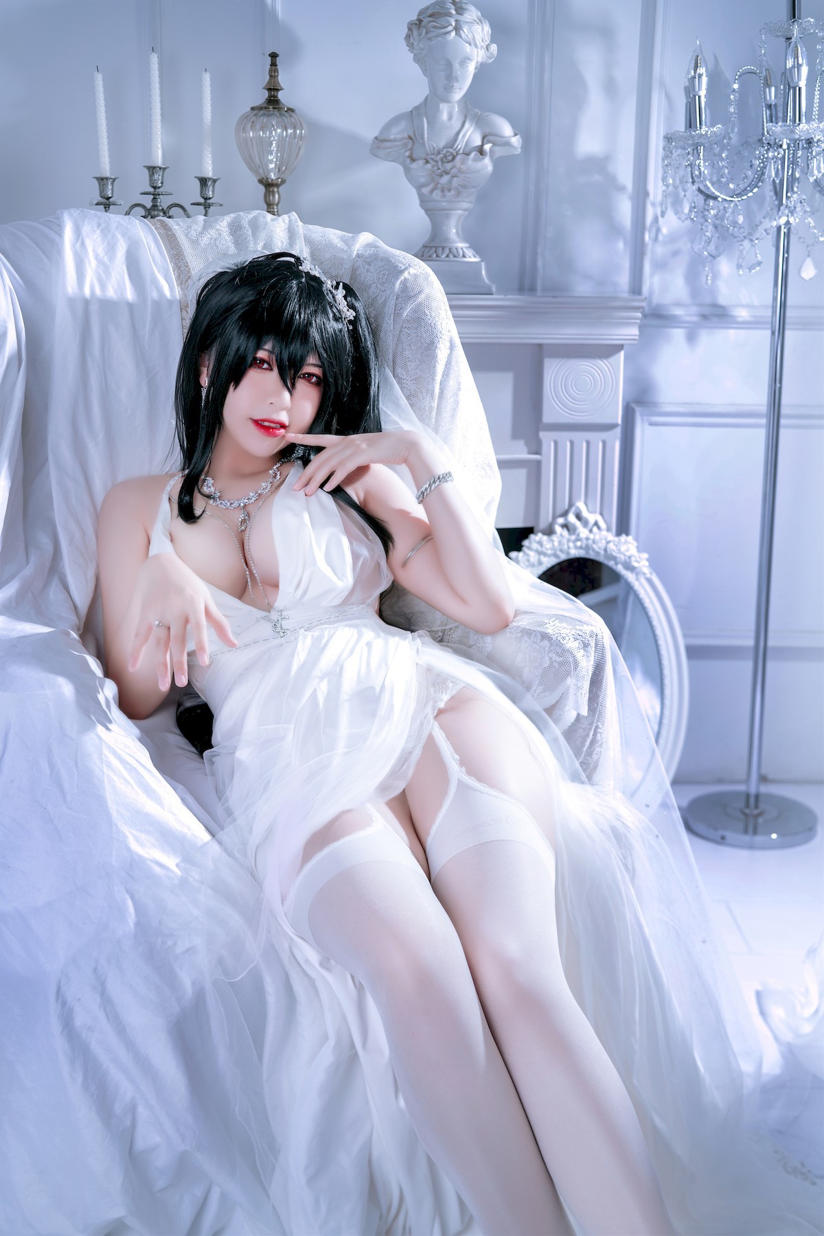 Cosplay 半半子 大凤礼服 Taihou 17