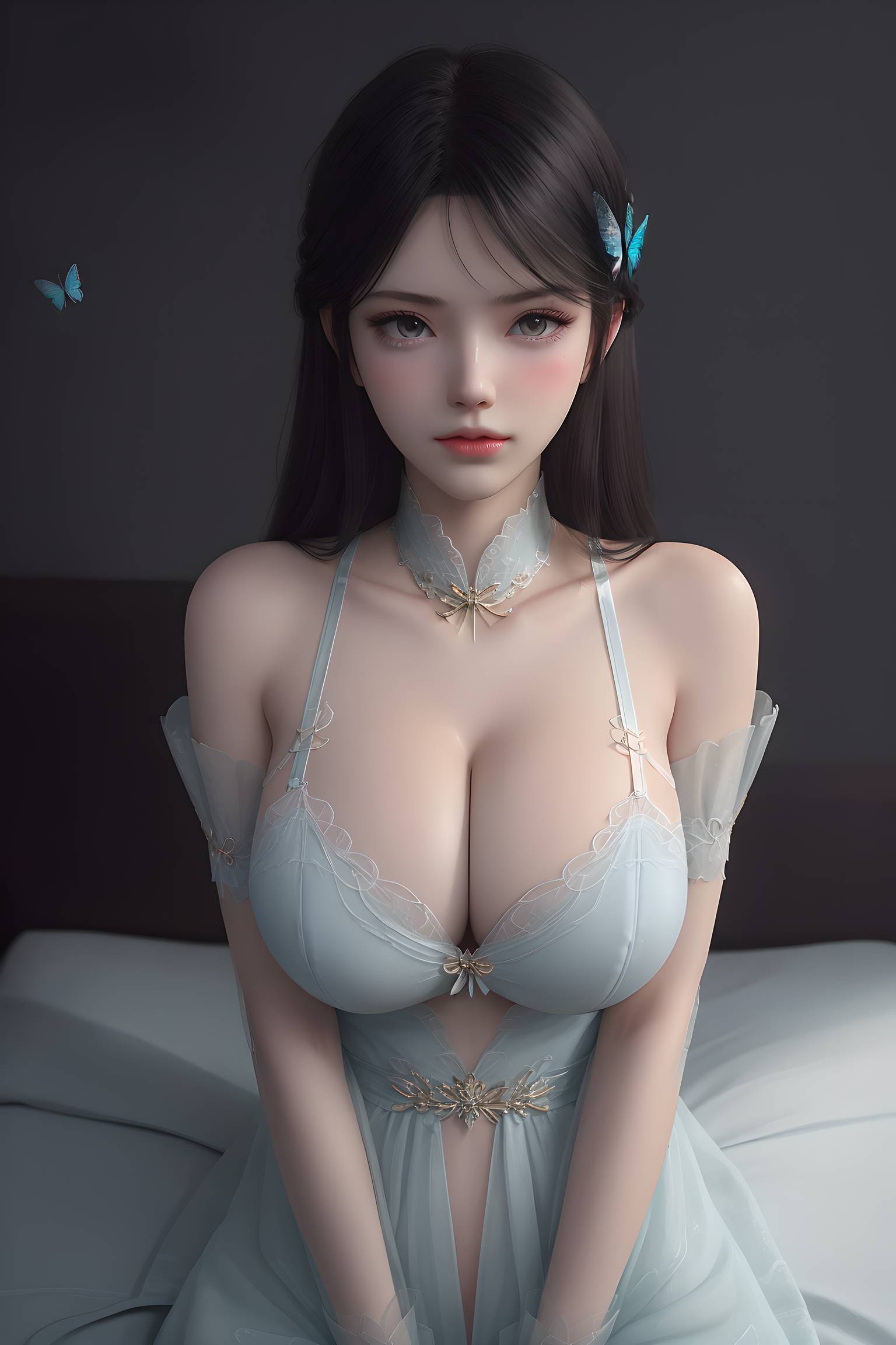 图片[34]-斗破苍穹-萧薰儿 蝶翼内衣写真-六色网