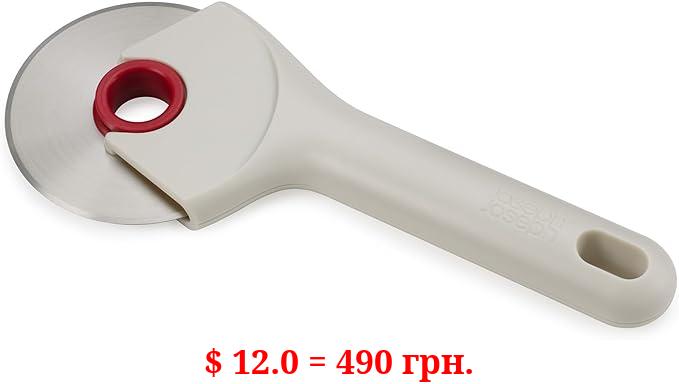 Joseph Joseph Ringo Easy Clean Pizza Wheel Cutter Slicer, Stainless Steel blade, Dishwasher safe