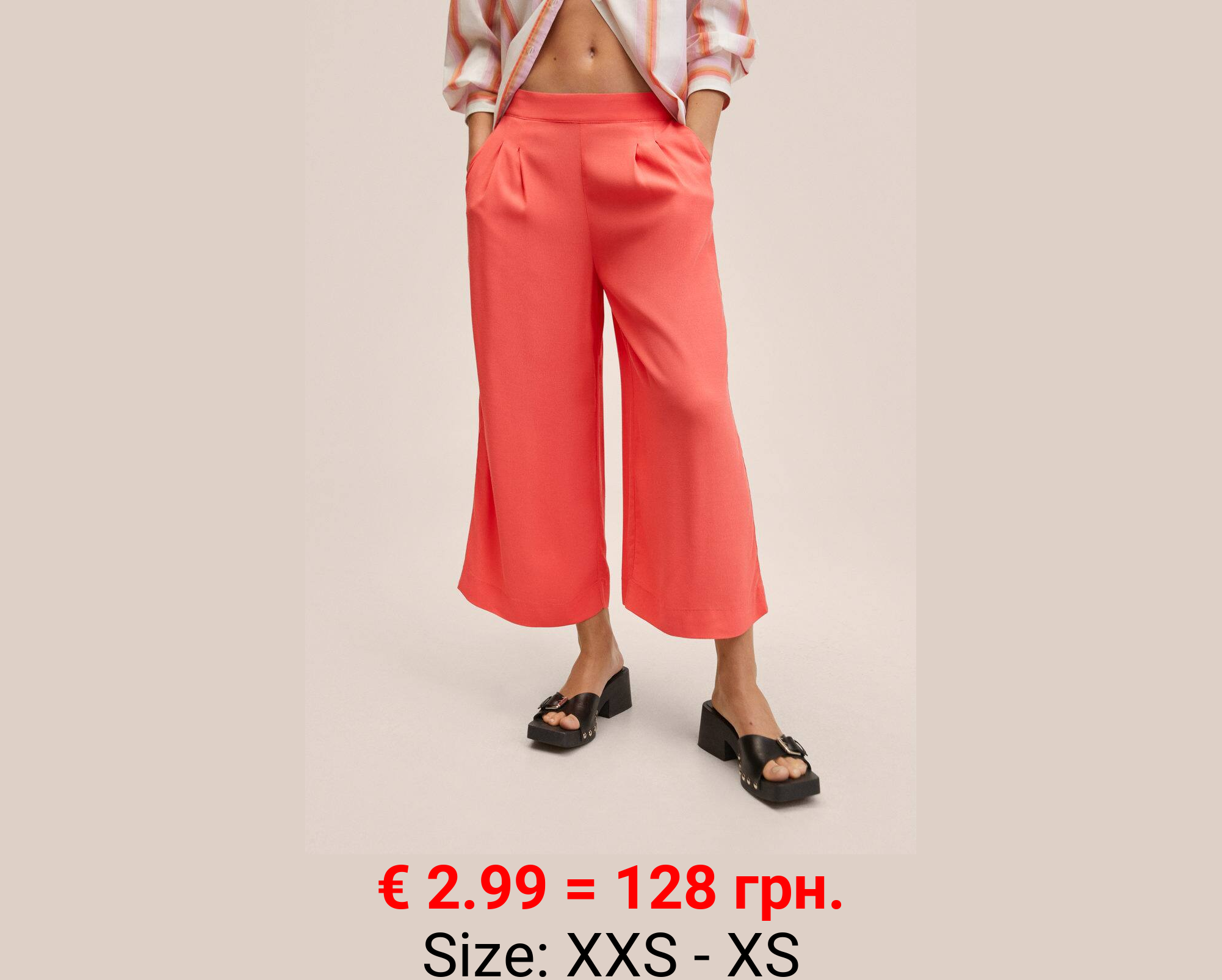 Pantalón culotte fluido