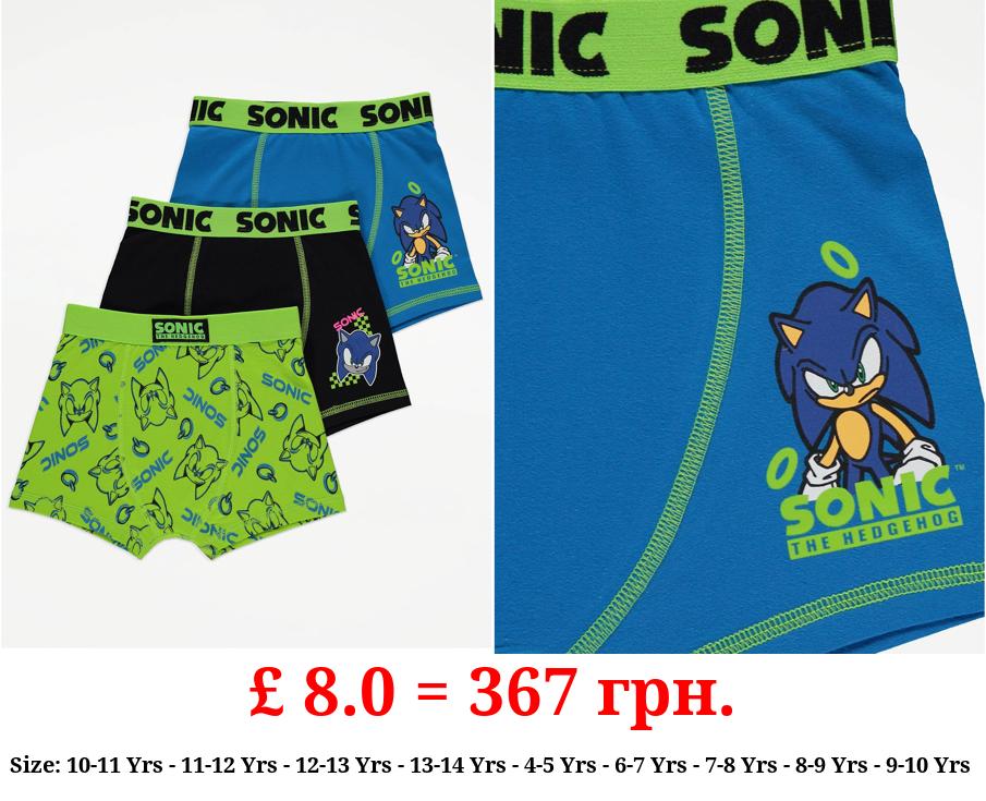 Sonic The Hedgehog Trunks 3 Pack