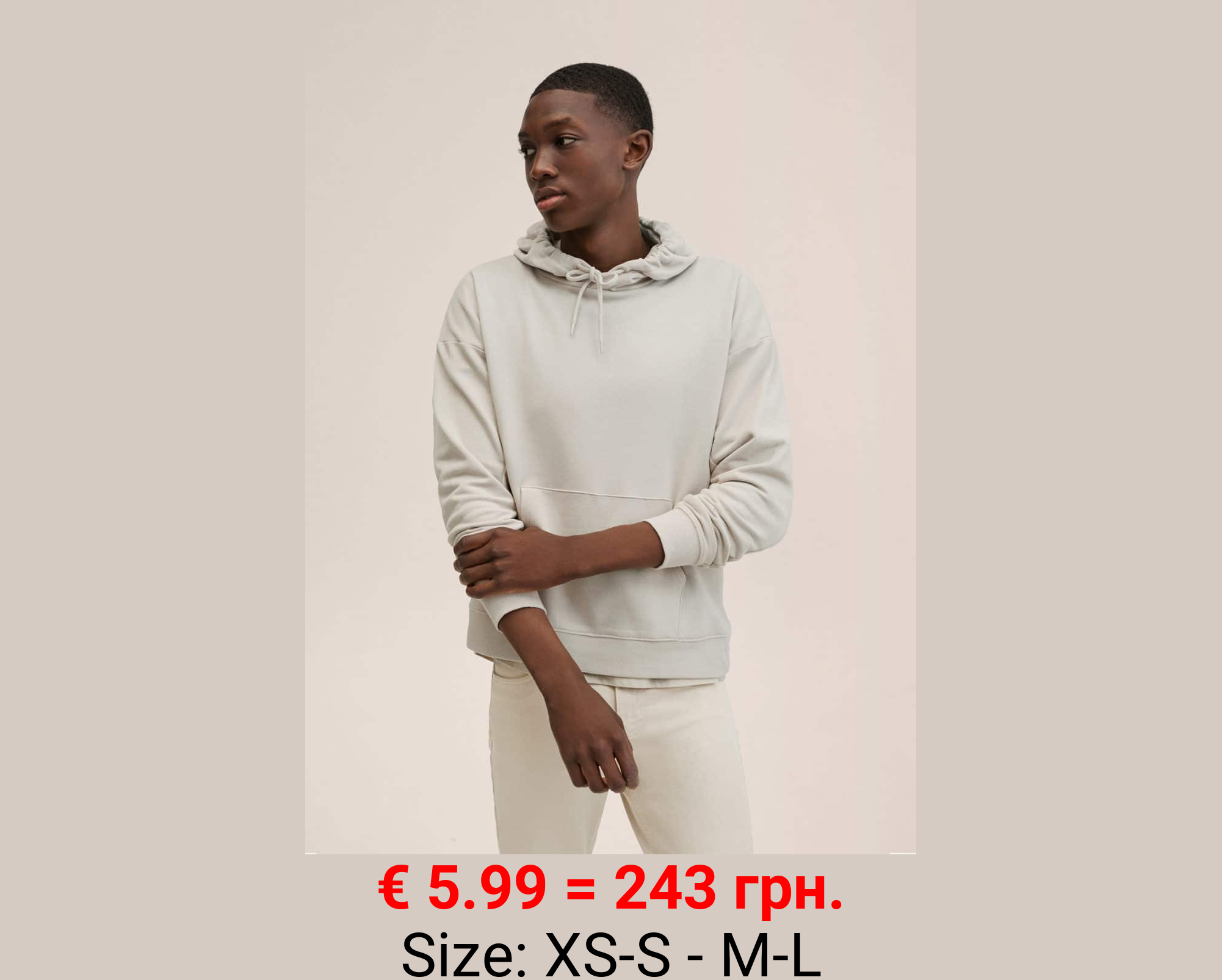 Sudadera algodón capucha