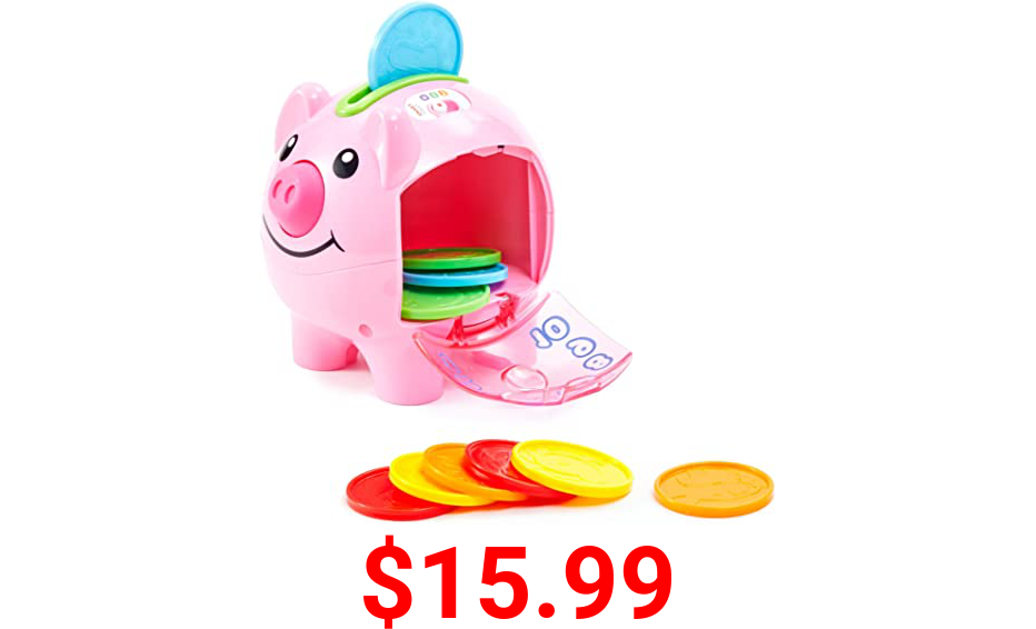 Fisher-Price Laugh & Learn Smart Stages Piggy Bank, Cha-ching! Get Ready To Cash In On Playtime Fun And Learning!