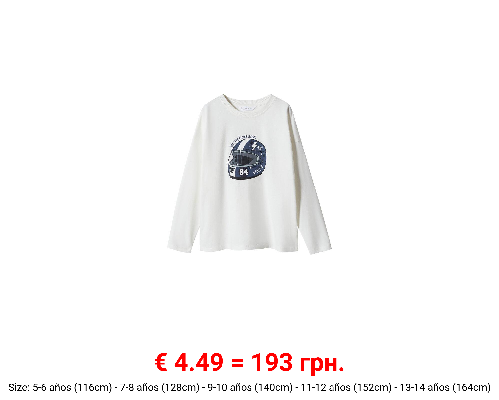 Camiseta algodón manga larga
