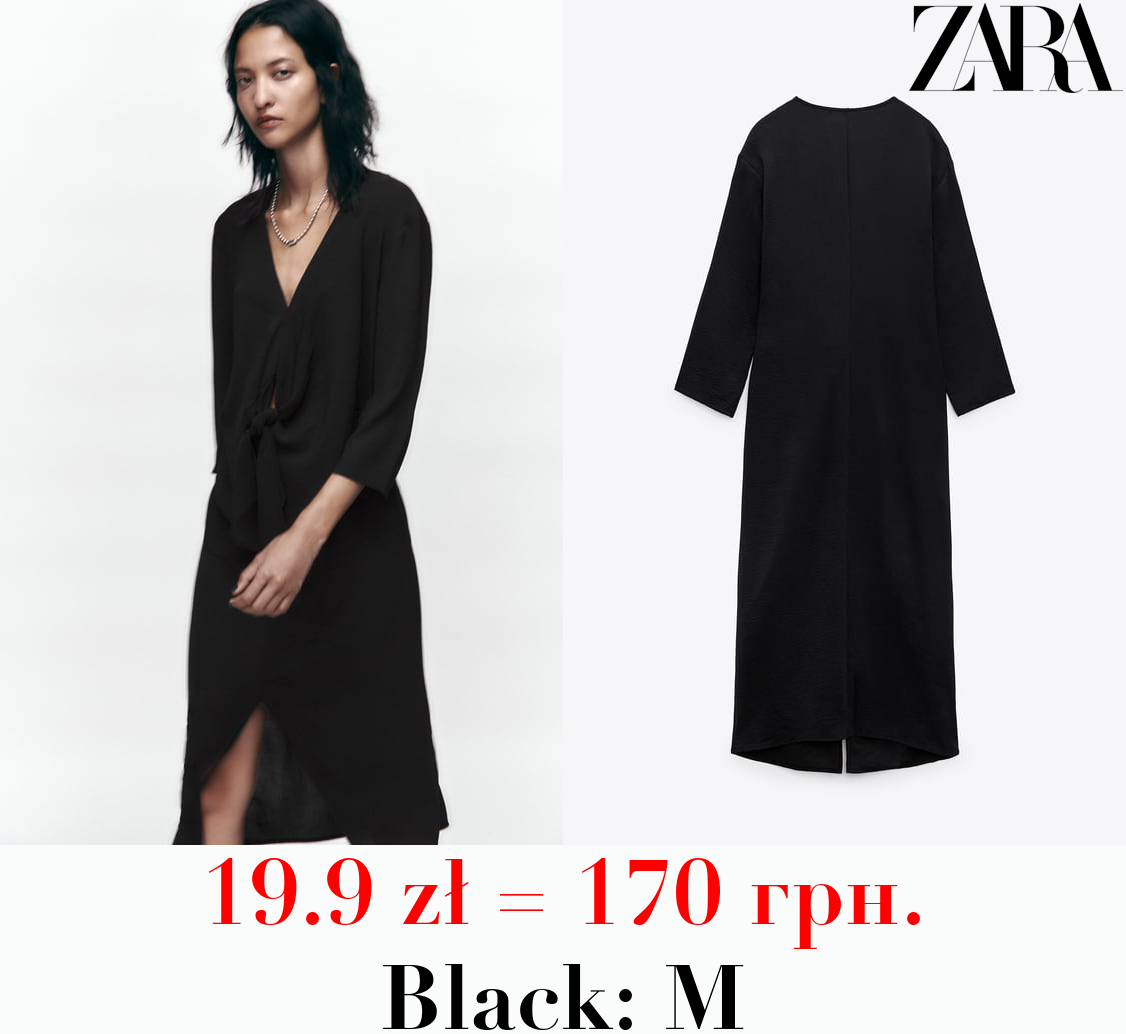 FLOWING DRESS WITH KNOT