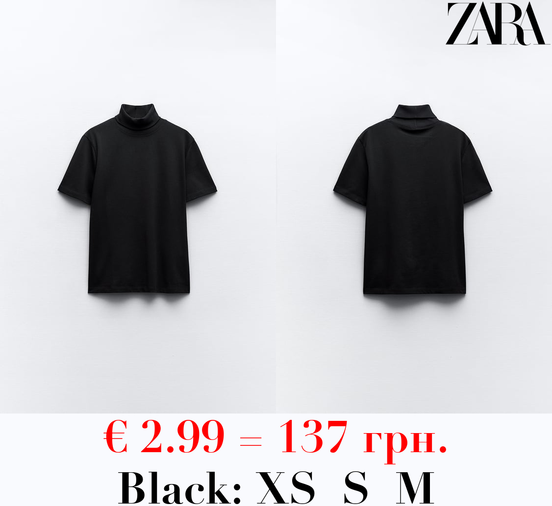 HEAVY COTTON TURTLENECK TOP