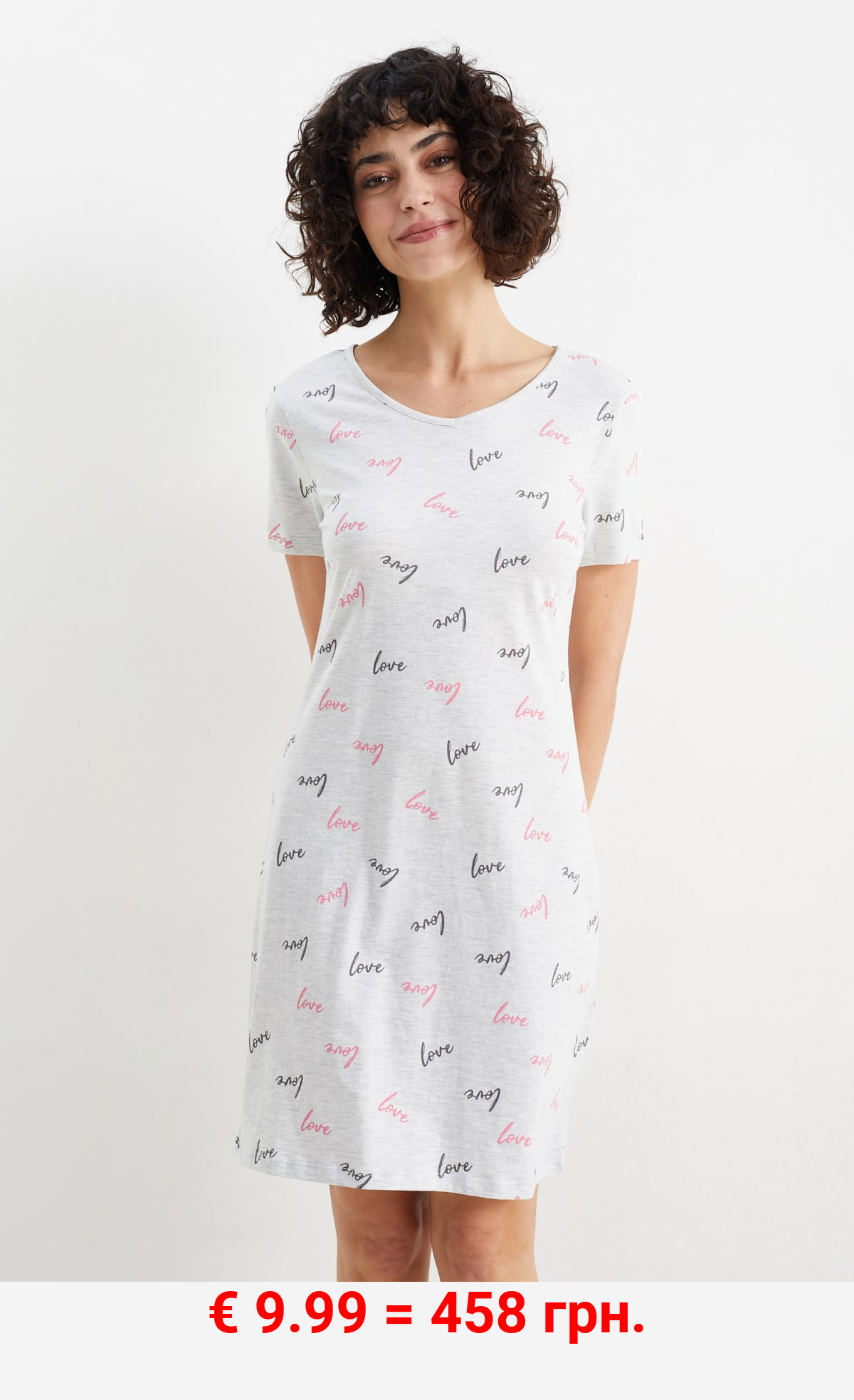 Nachthemd - gemustert